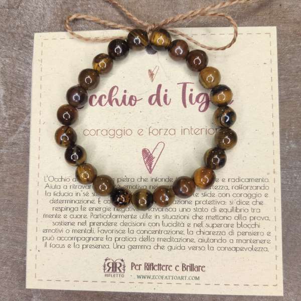 Bracciale Occhio di Tigre Naturale – Protezione ed Energia